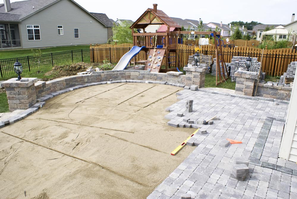 concrete pavers installation